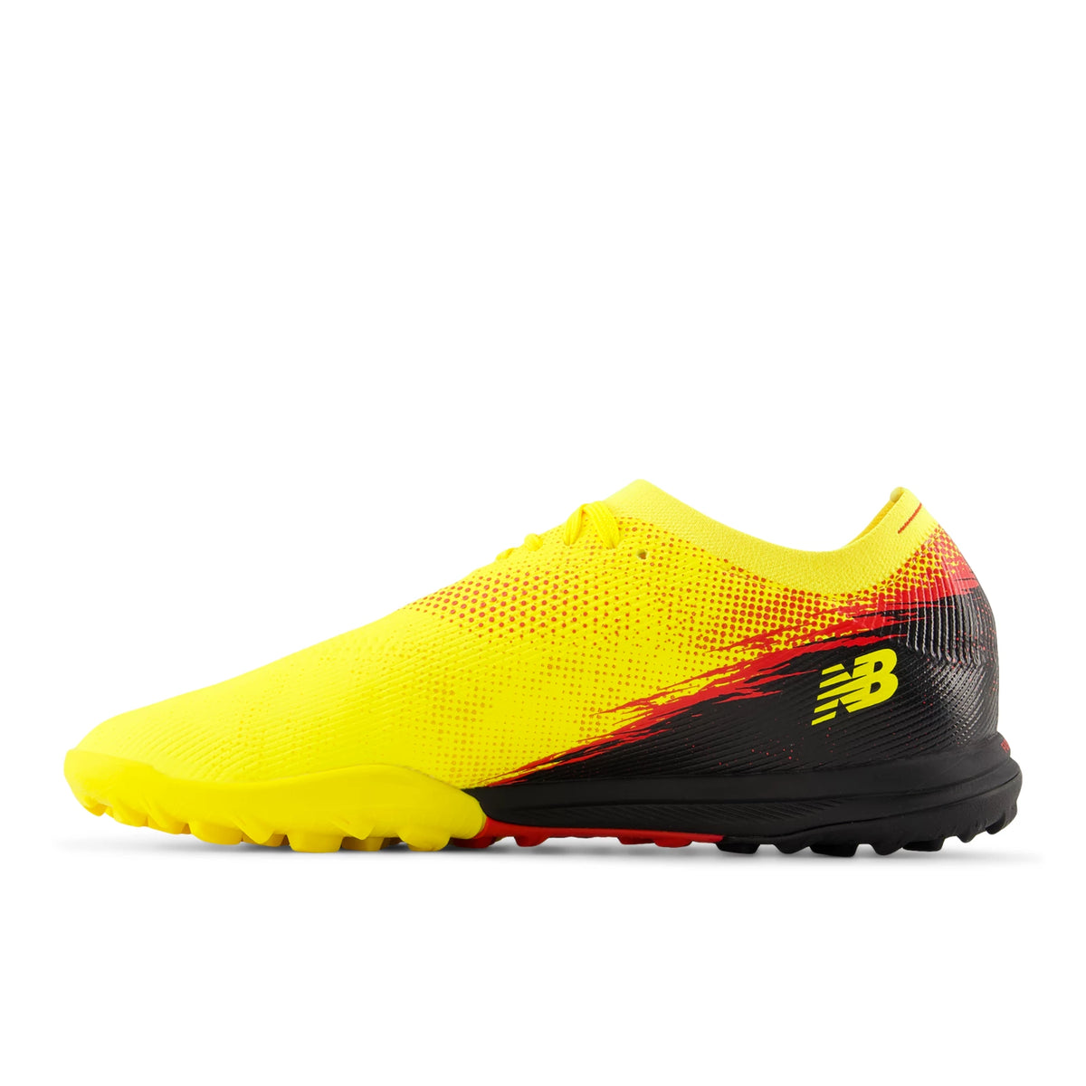 New Balance Furon Elite TF V8 Punch Yellow with Black and Fire Cracker