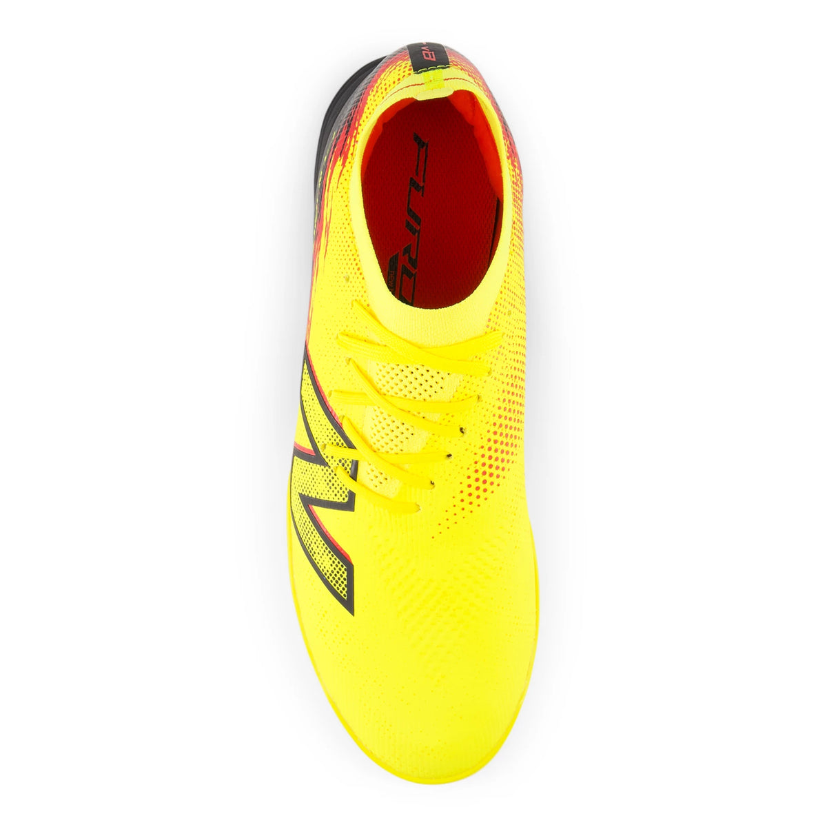 New Balance Furon Elite TF V8 Punch Yellow with Black and Fire Cracker