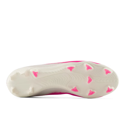New Balance Furon Team FG V8 Pink Heat with Sea Salt and Gold Metallic