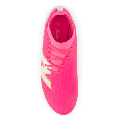 New Balance Furon Women's Team MG V8 Pink Heat with Sea Salt and Gold Metallic