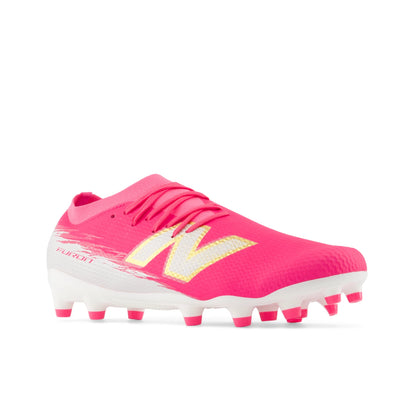 New Balance Furon Women's Team MG V8 Pink Heat with Sea Salt and Gold Metallic