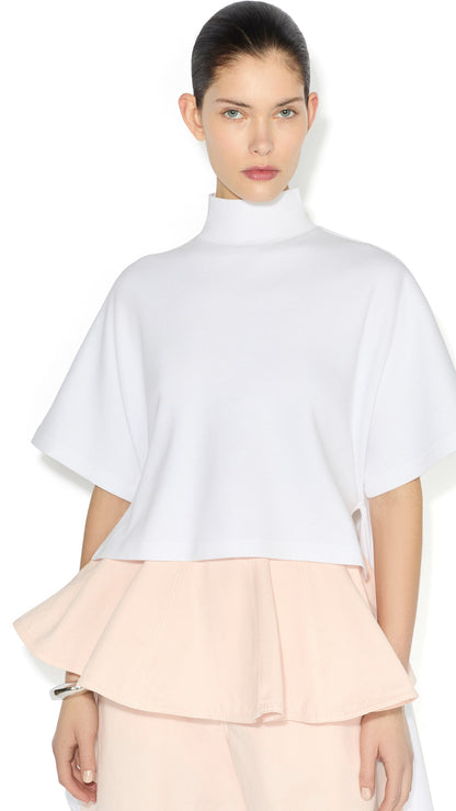 Alaïa Asymmetric Cotton Jersey T-Shirt
