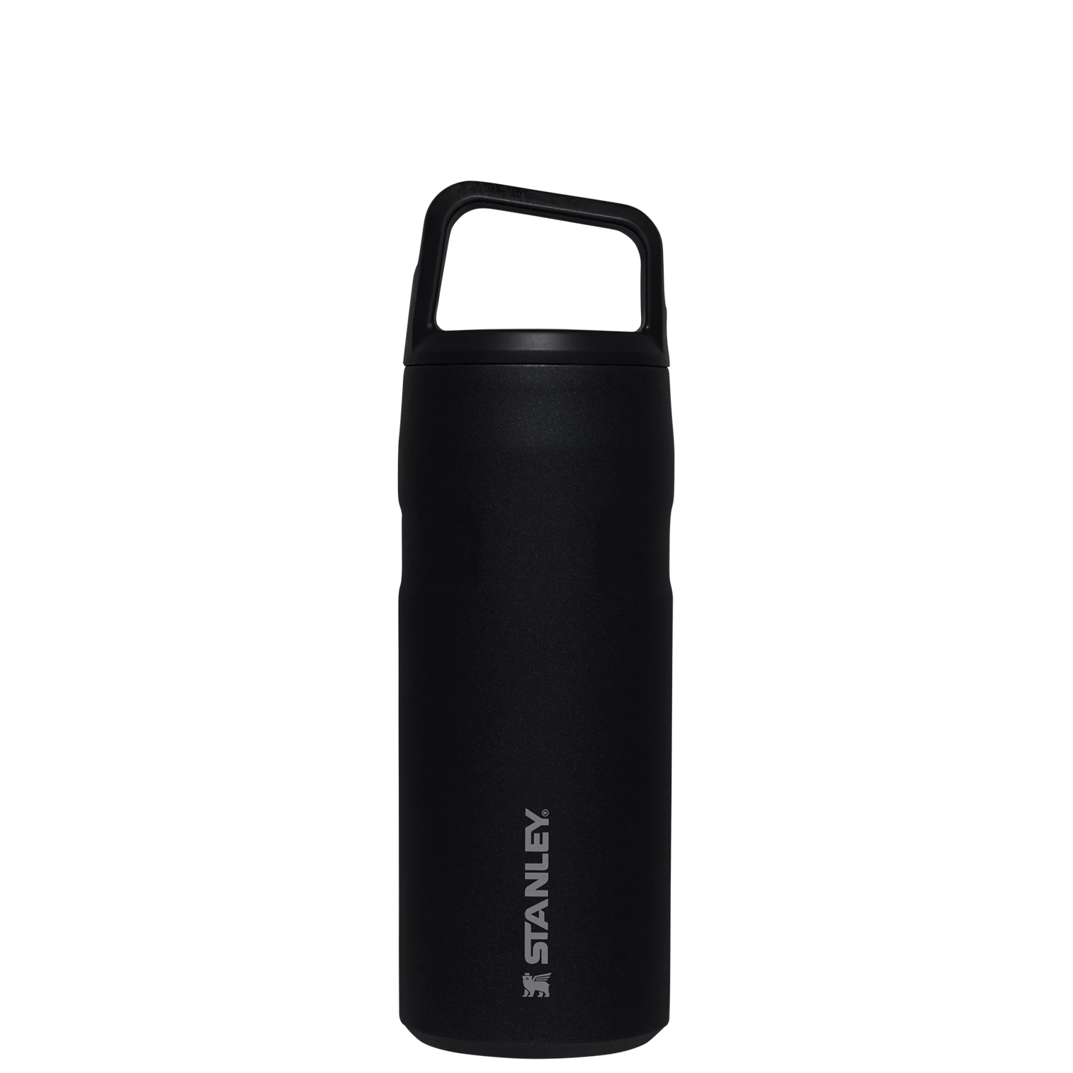IceFlow Bottle with Cap and Carry+ Lid | 16 OZ Black Glimmer Black Glimmer