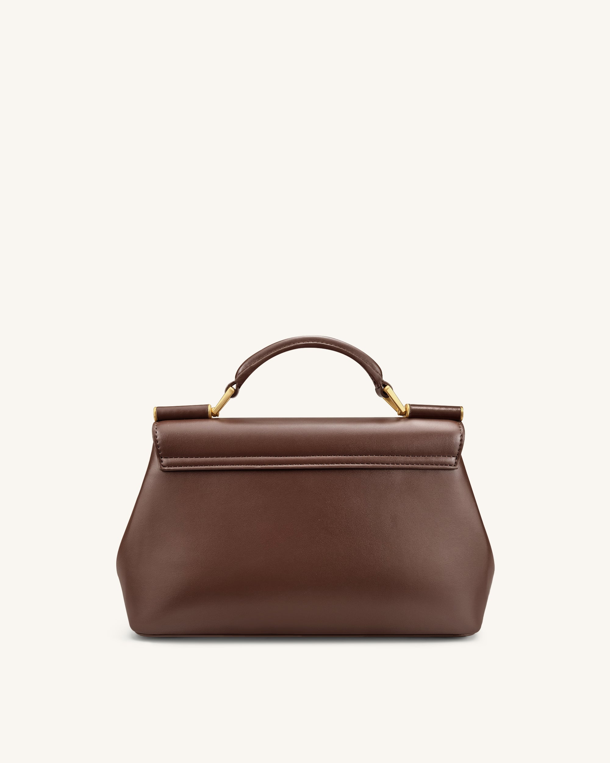 Jw Pei Audrey Flap Lock Top Handle Bag Brown