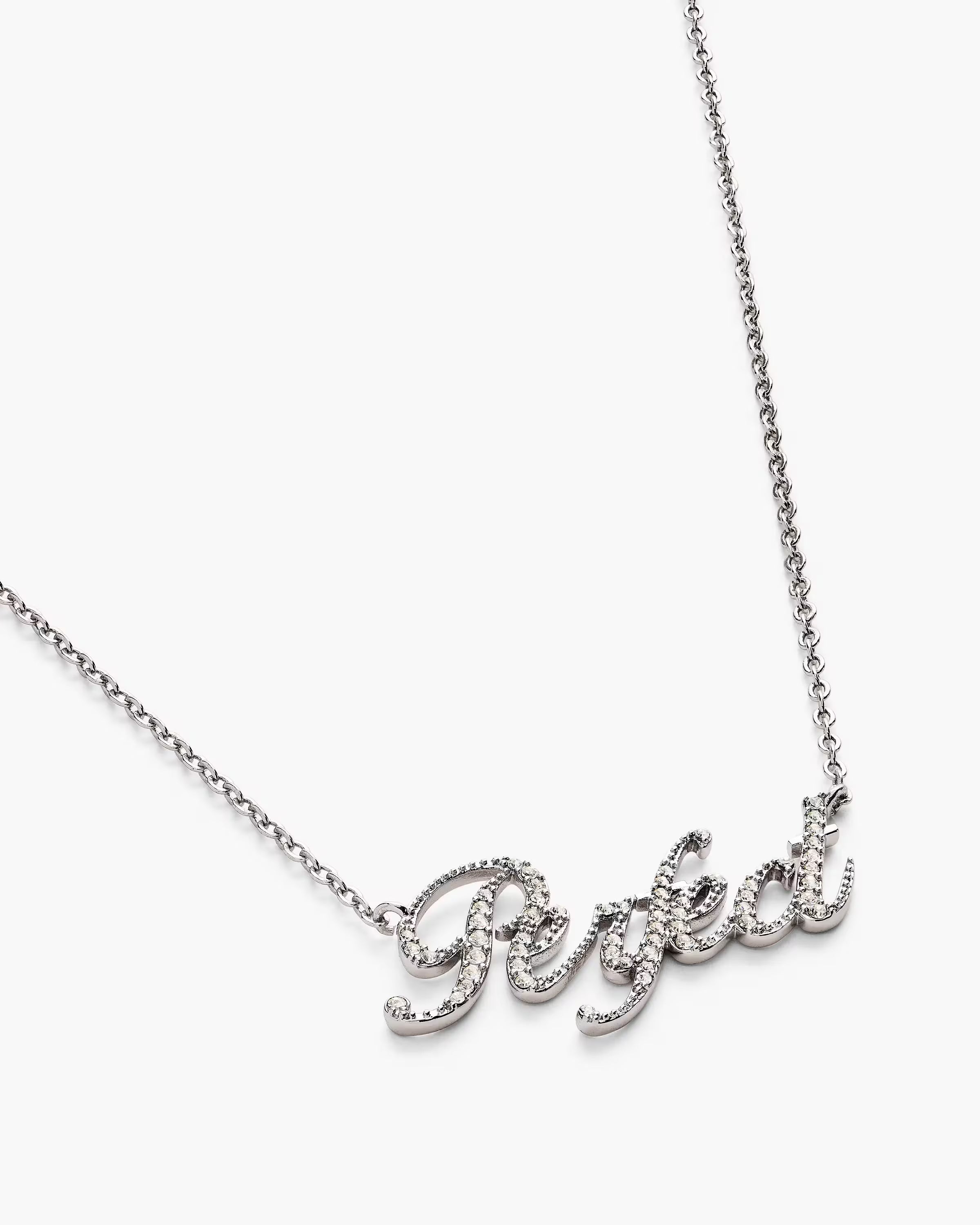 Marc Jacobs The Perfect Pave Necklace Silver/Crystal