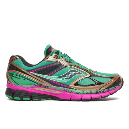 Saucony ProGrid Guide 7 Hi Octane Green | Bronze