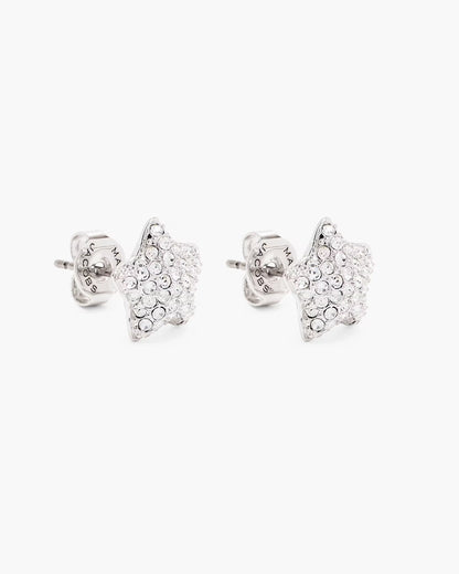 Marc Jacobs The Star Pave Stud Earrings Silver/Crystal