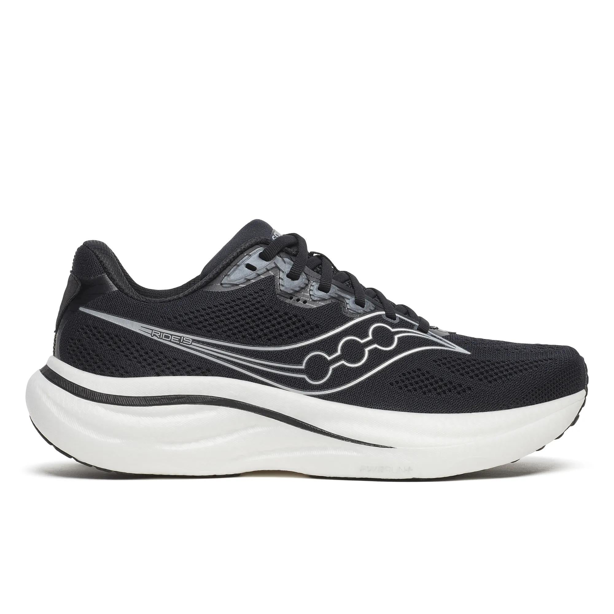 Saucony Men's Ride 19 Wide Black | Silver