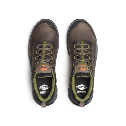 Merrell Men's Moab Speed 2 Waterproof Carbon Fiber Work Shoe Wide Width Dark Taupe
