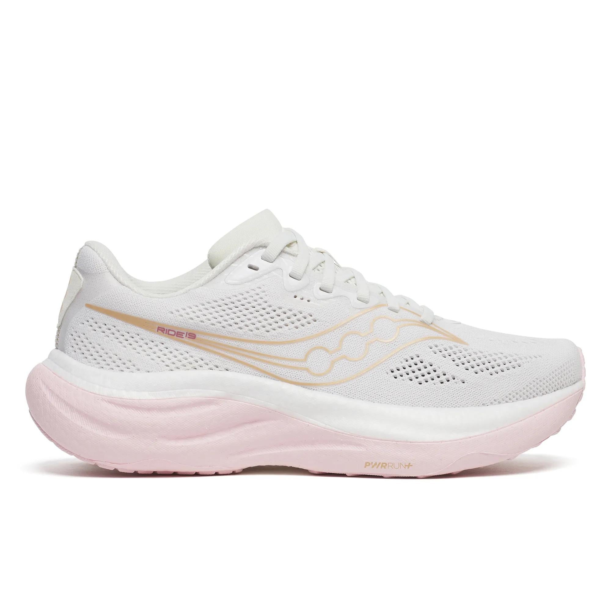 Saucony Women's Ride 19 Wide White | Silk