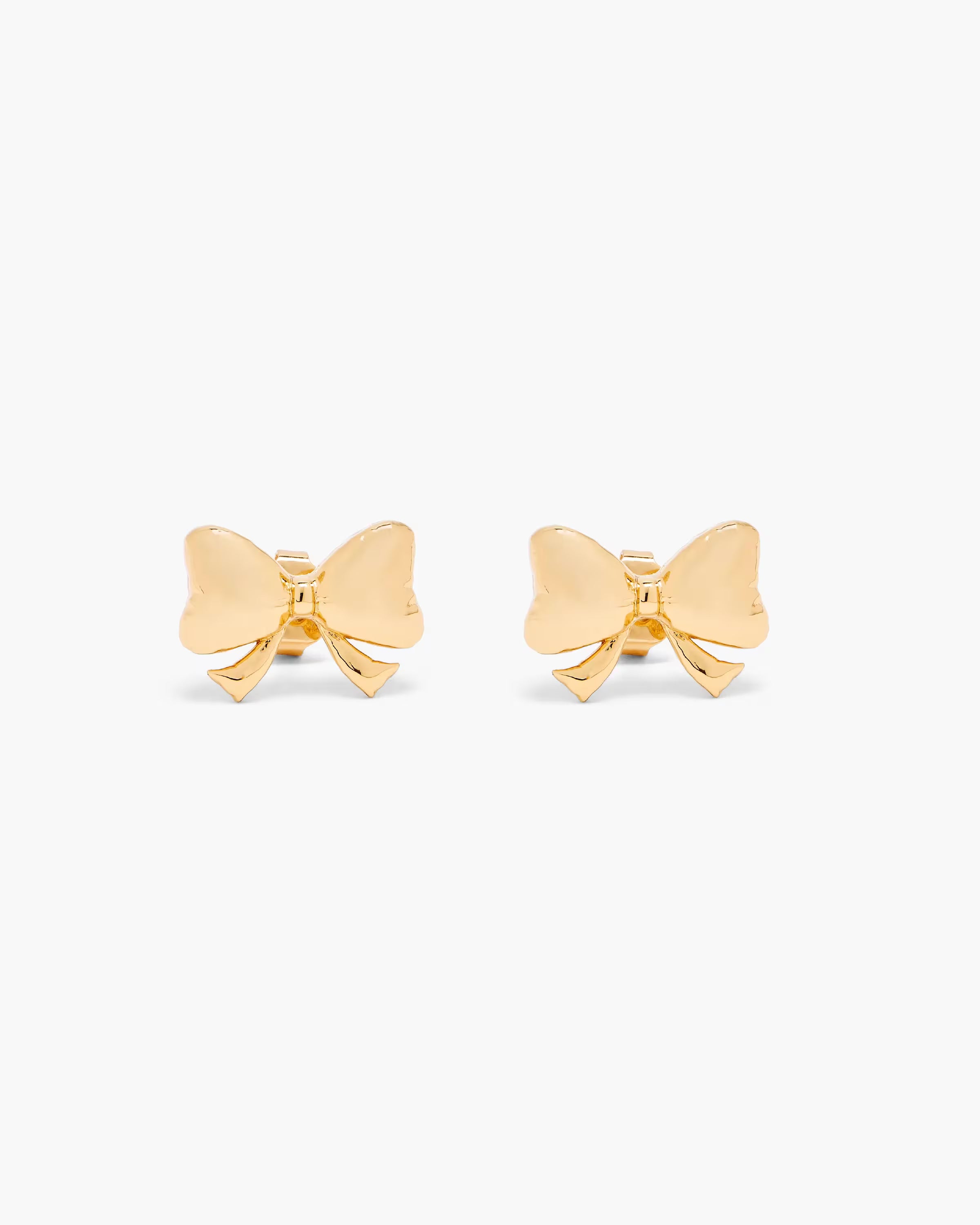 Marc Jacobs The Bow Stud Earrings Light Antique Gold