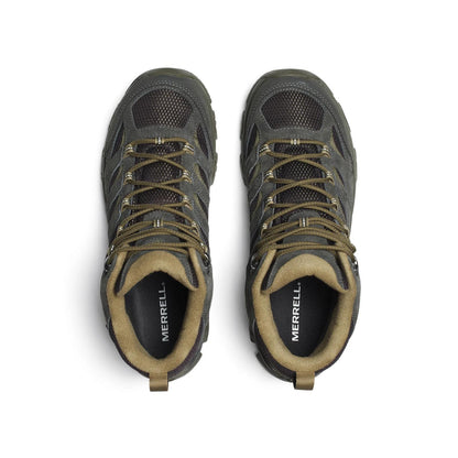 Merrell Men's Moab 3 Mid Waterproof Wide Width Black/Beluga