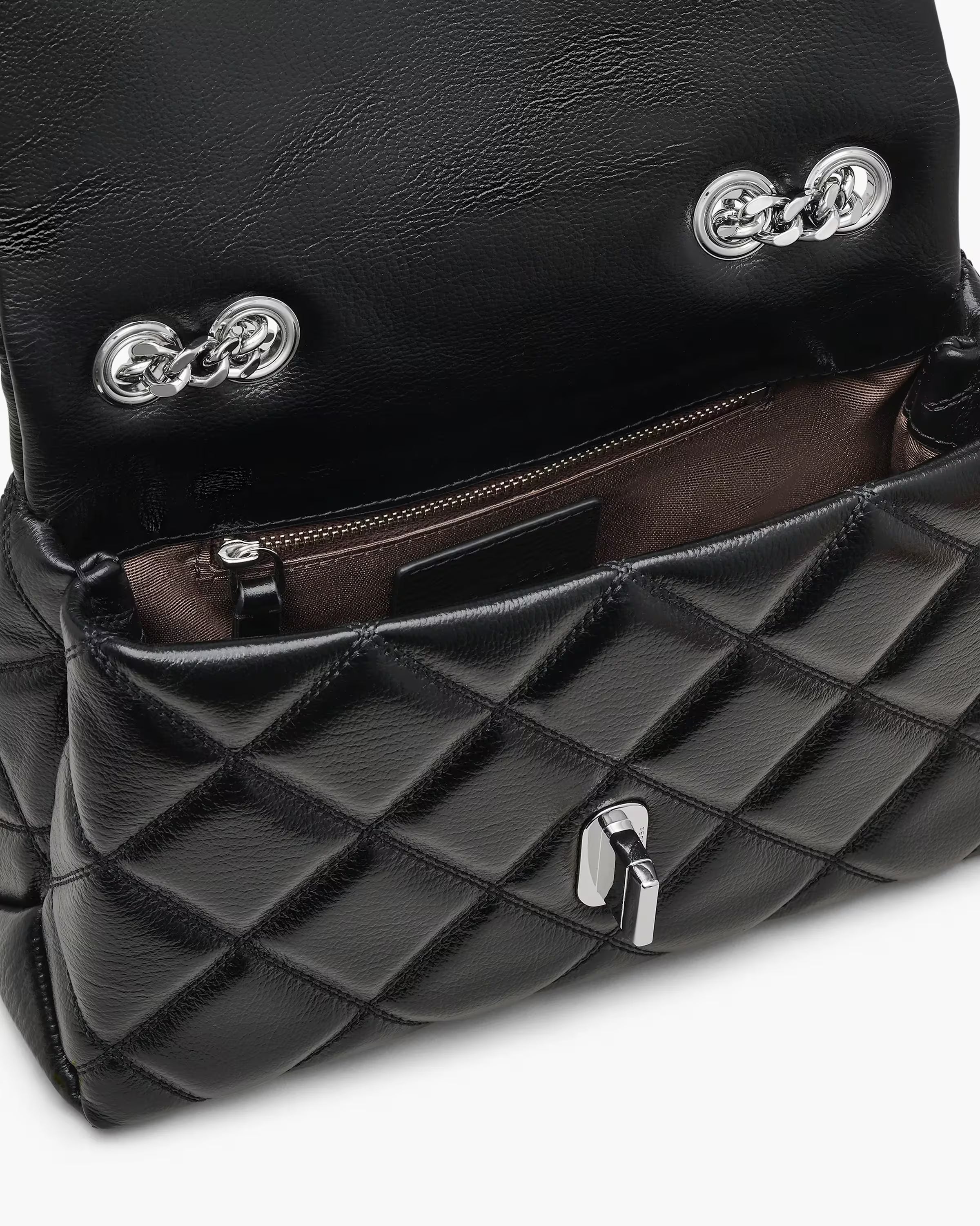 Marc Jacobs The Quilted Slim Dual Convertible Shoulder Bag Black