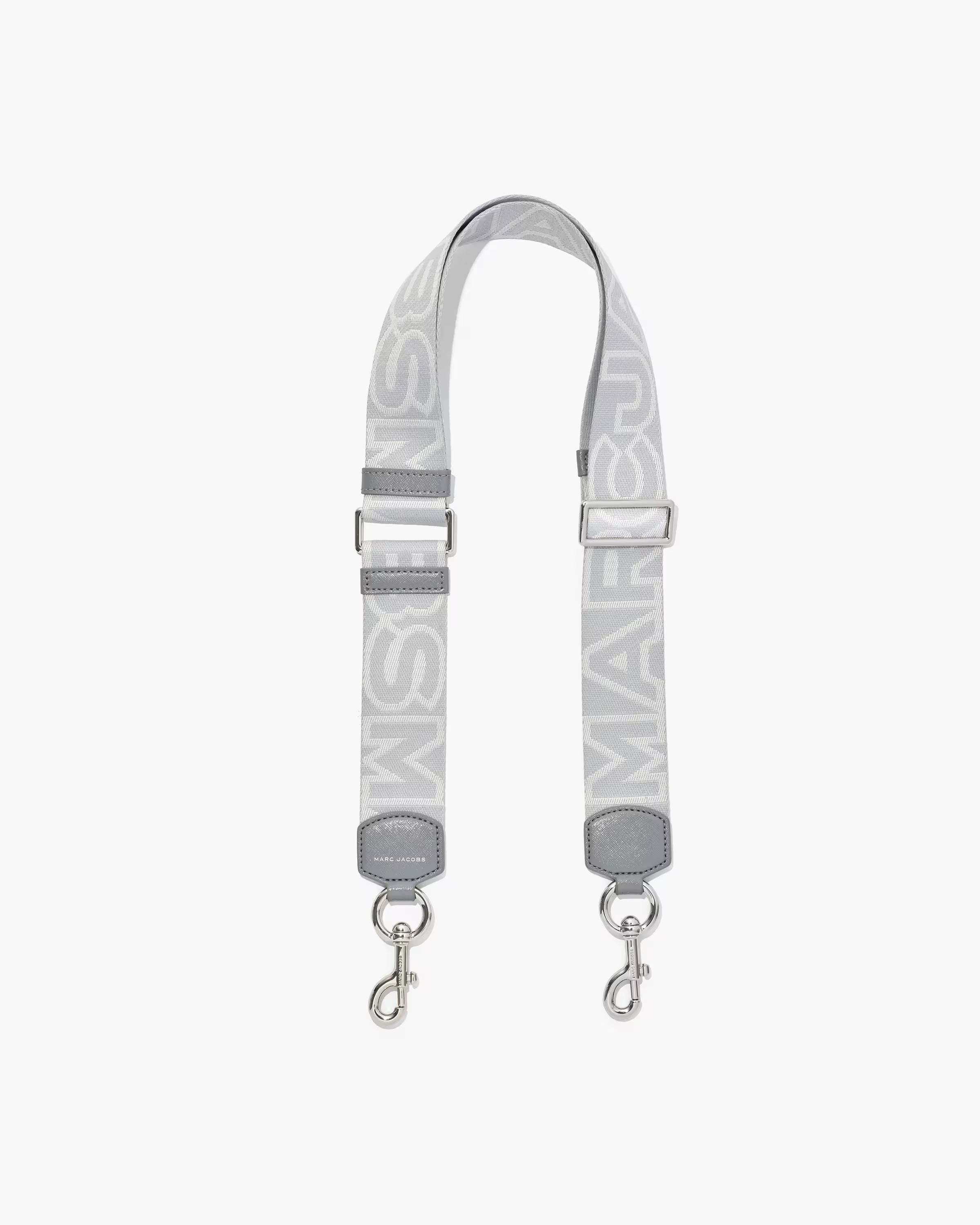 Marc Jacobs The Outline Logo Webbing Strap Wolf Grey Multi