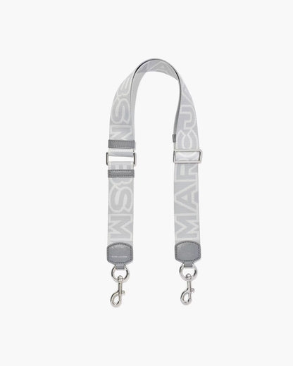 Marc Jacobs The Outline Logo Webbing Strap Wolf Grey Multi