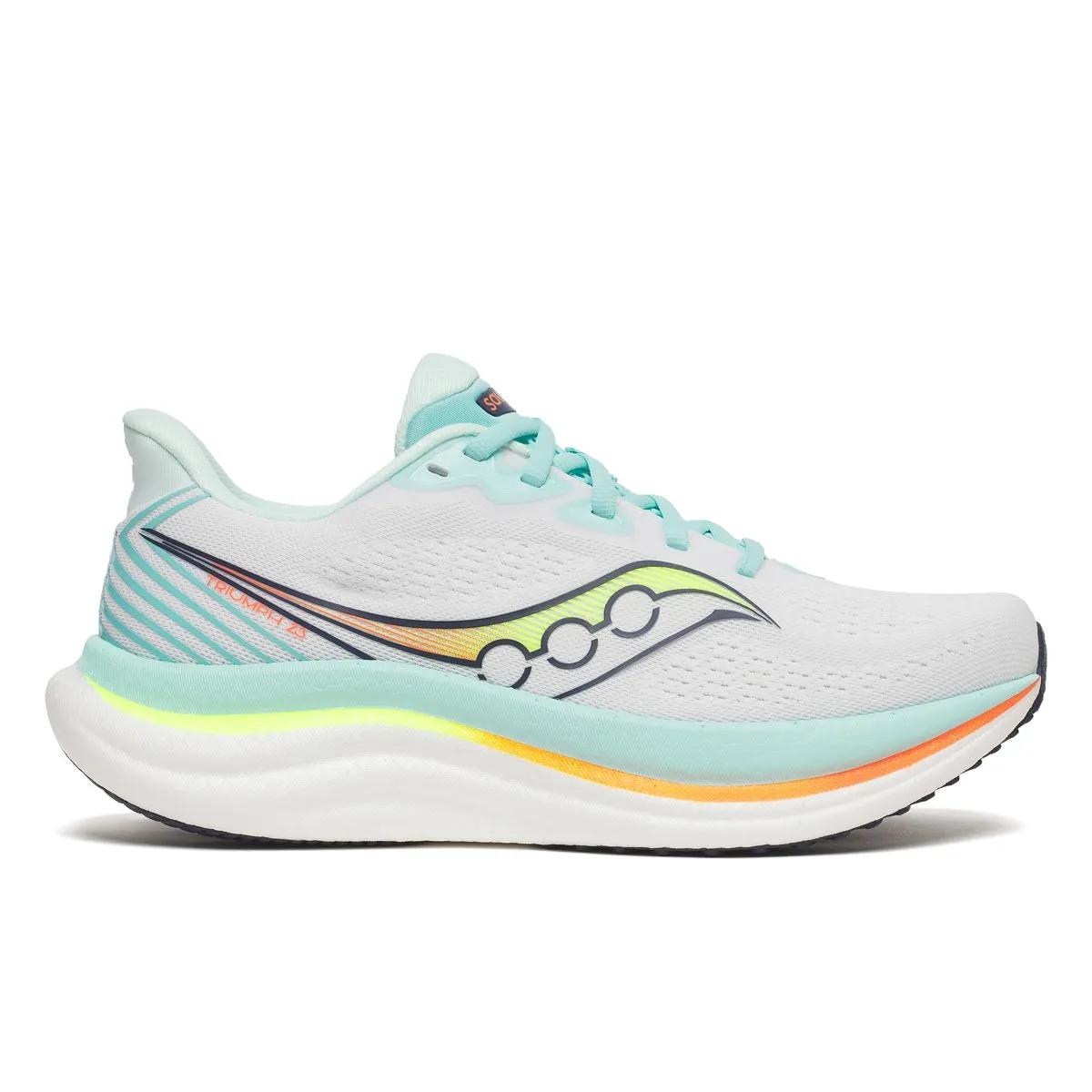 Saucony Women's Triumph 23 White | Aqua