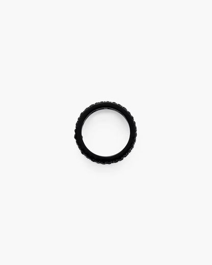 Marc Jacobs The Monogram Pave Ring Black/Black Crystal