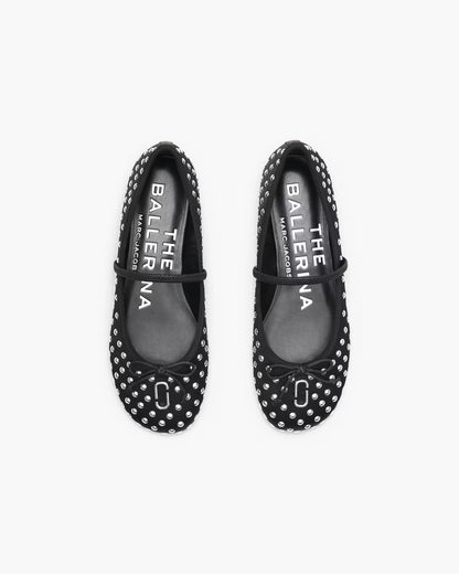 Marc Jacobs The Studded Sabrina Ballerina Black Multi