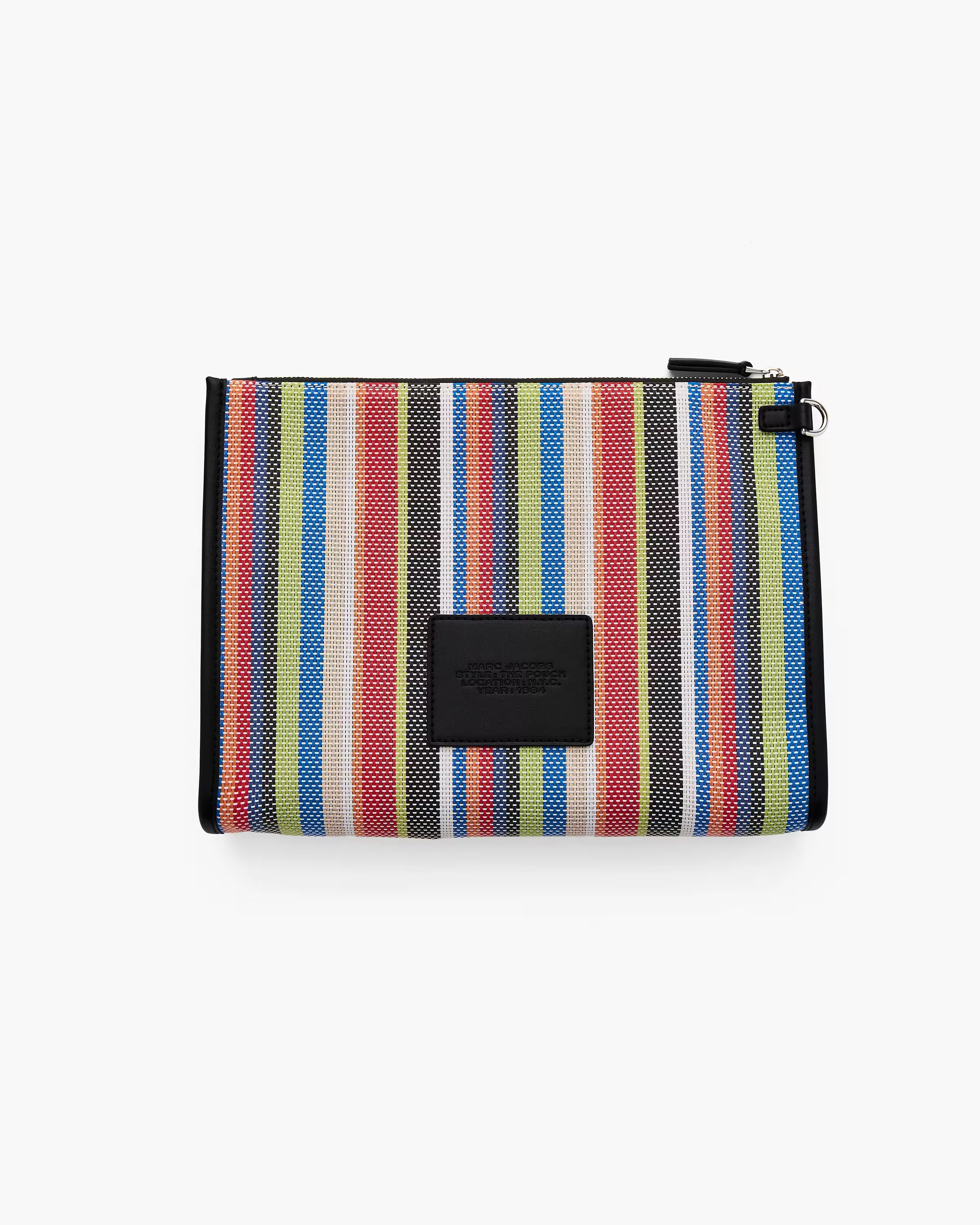 Marc Jacobs The Stripe Canvas Top Zip Multi Wallet Blue Sea Multi