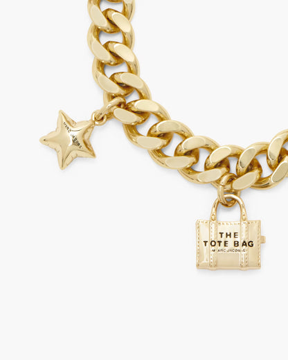 Marc Jacobs The Mini Icon Charm Bracelet Light Antique Gold