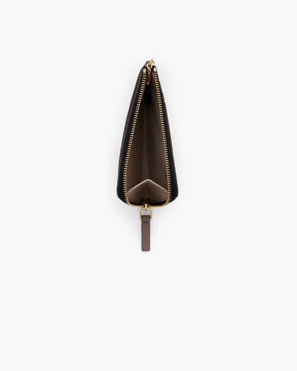 Marc Jacobs The Leather Top Zip Multi Wallet Cement