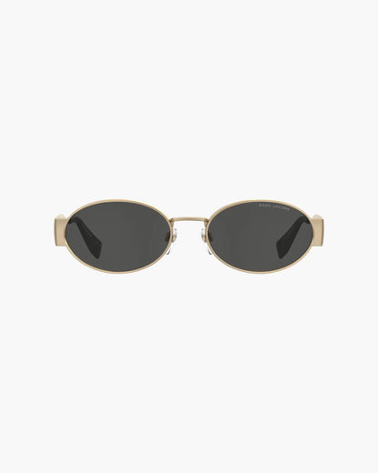 Marc Jacobs The Classic Logo Round Sunglasses Black/Gold