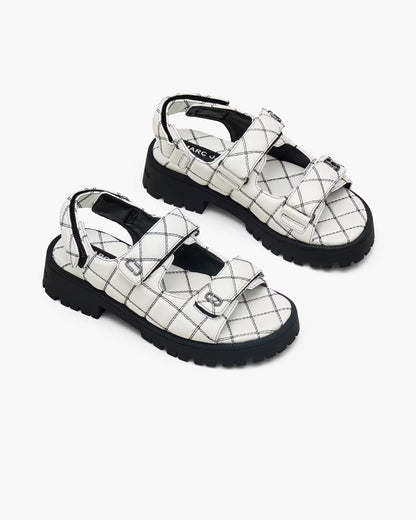 Marc Jacobs The Quilted Sunny Sandal White