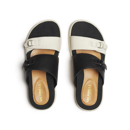 Merrell Women's Fleur Leather Slide Black/Stucco