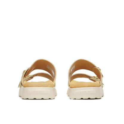 Merrell Women's Fleur Leather Slide Caramel/Almond