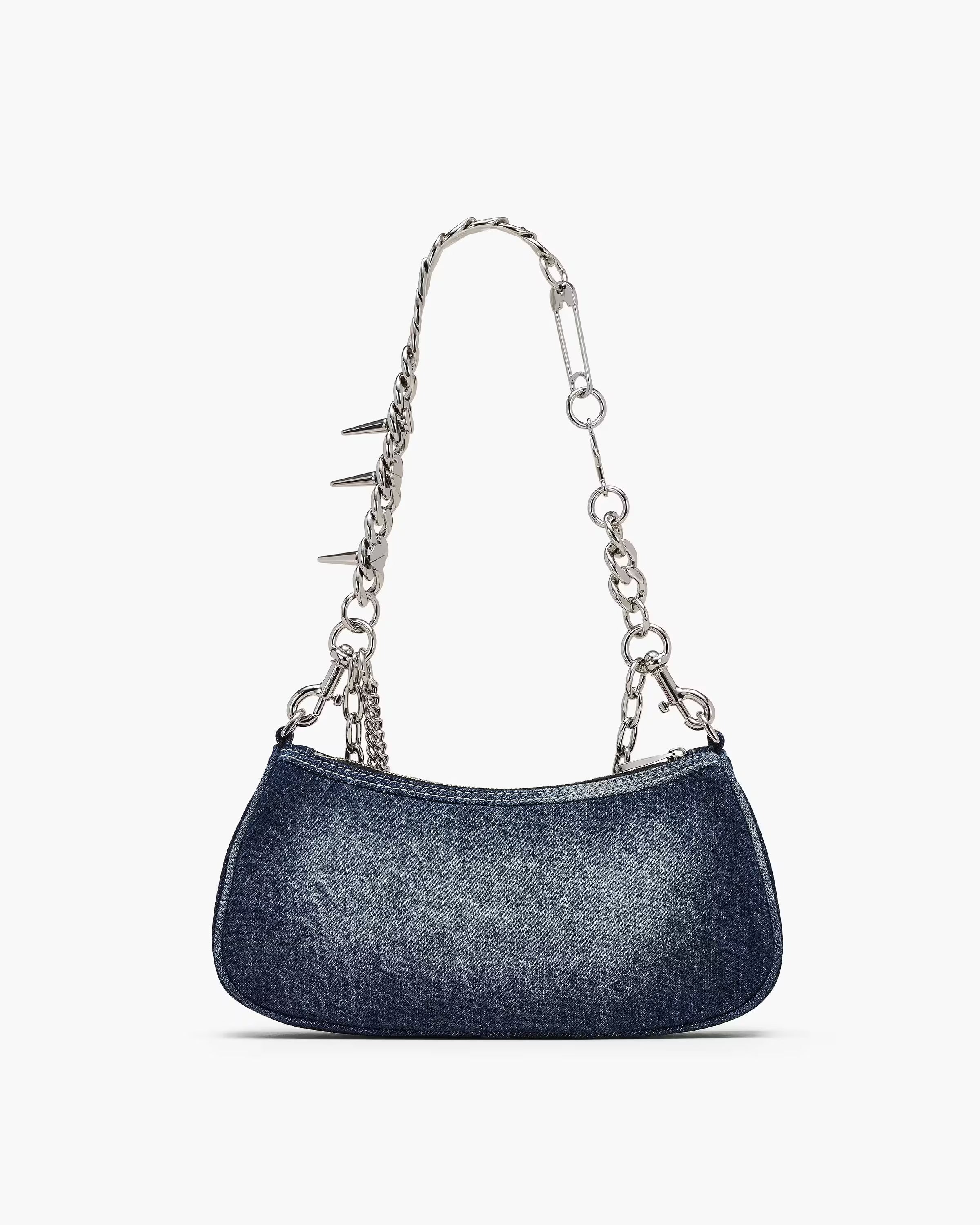 Marc Jacobs The Faded Denim Charm Shoulder Bag Faded Vintage Indigo