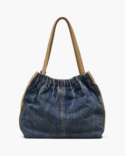 Marc Jacobs The Denim Suede Cristina Tote Dark Wash Indigo