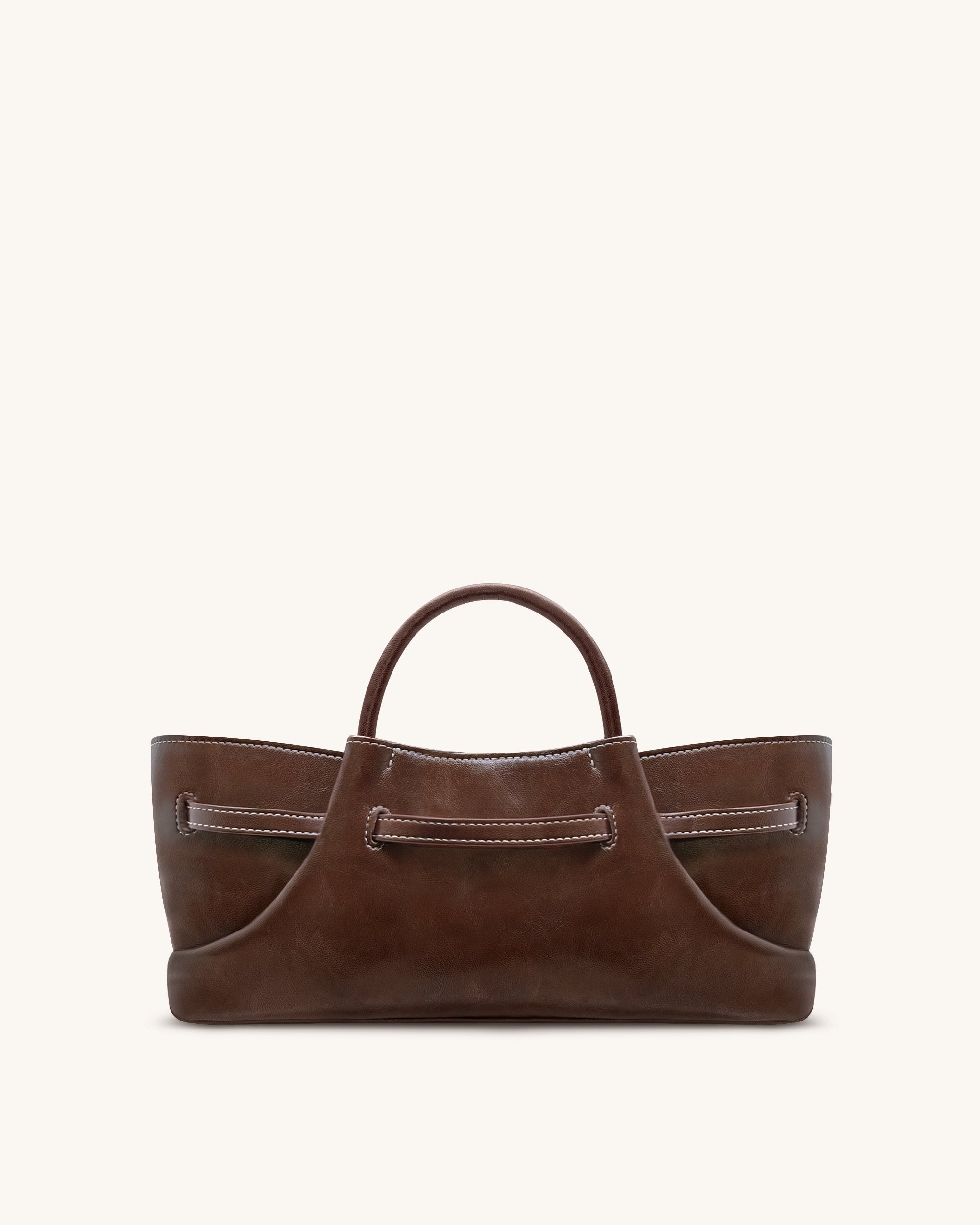Jw Pei Maeve Dachshund Metal Charm Tote Bag Dark Brown