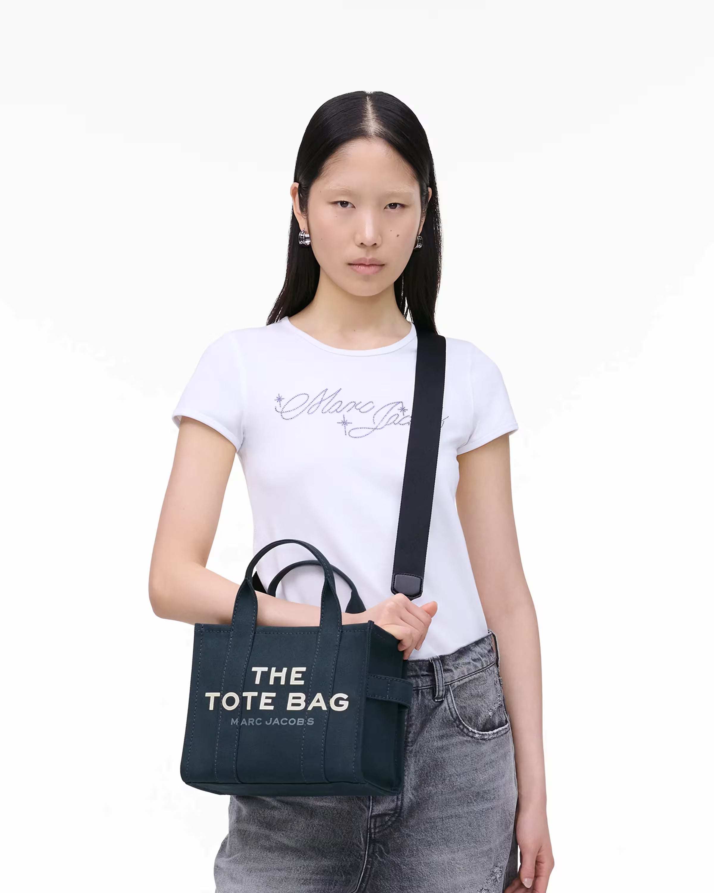 Marc Jacobs The Canvas Small Tote Bag Blue Sea