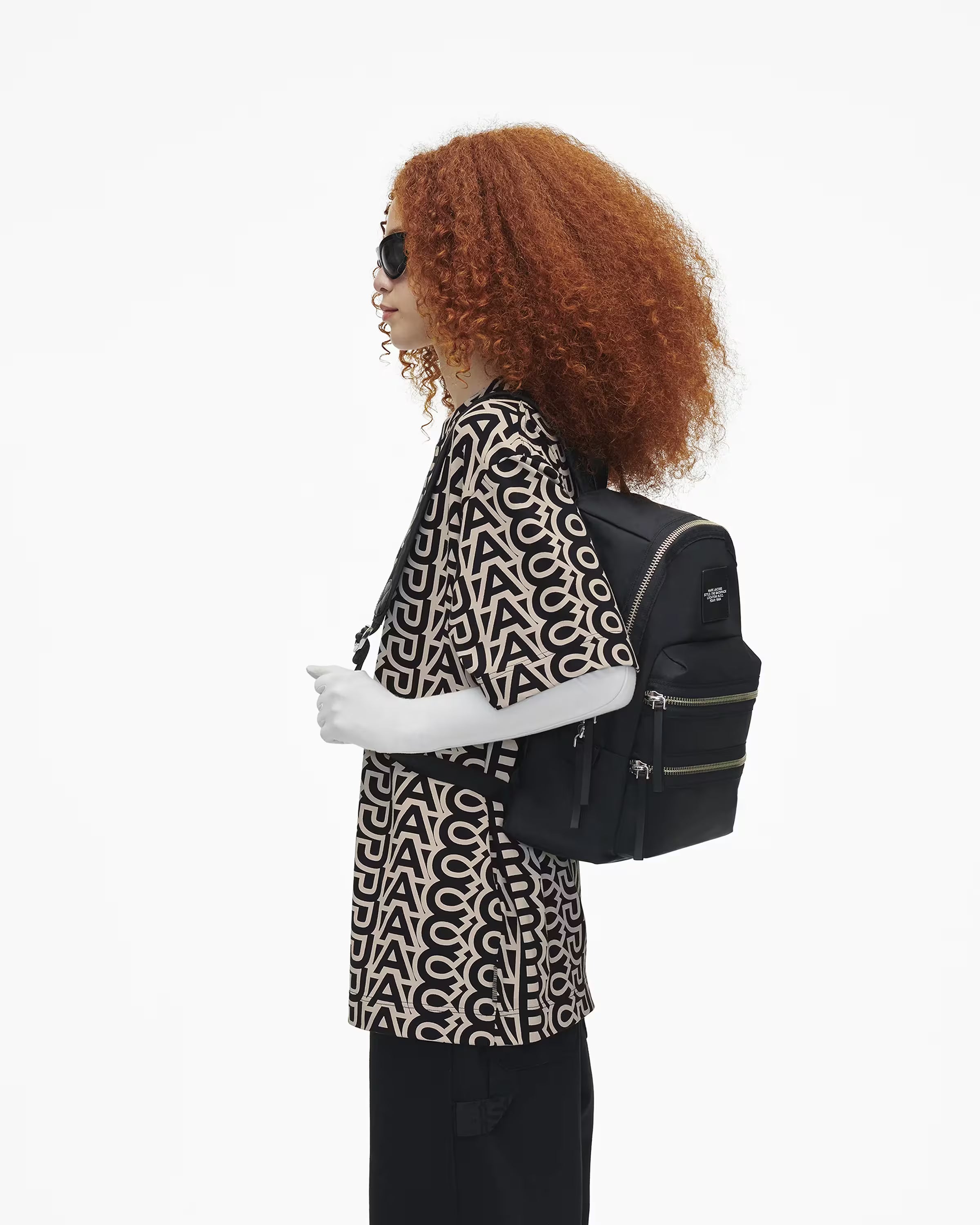 Marc Jacobs The Biker Nylon Large Backpack Black