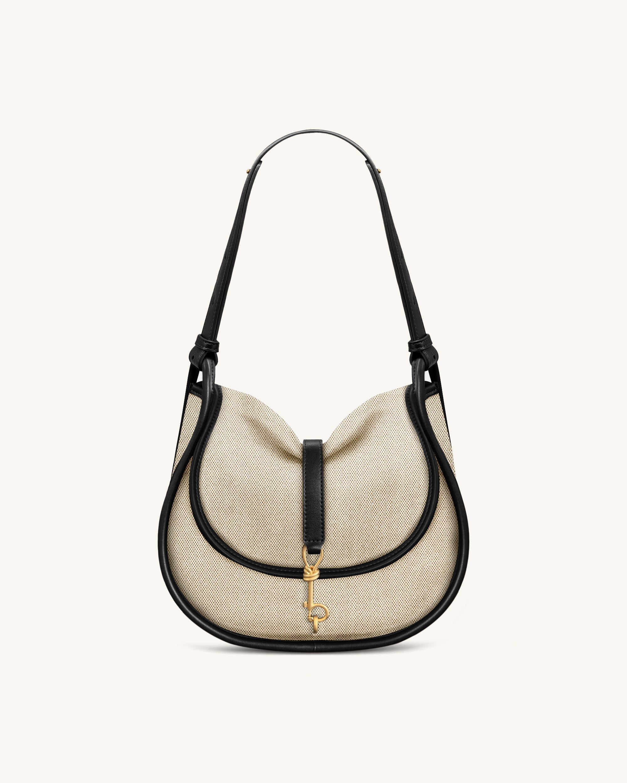 Jw Pei Arla Small Hobo Bag Black Canvas