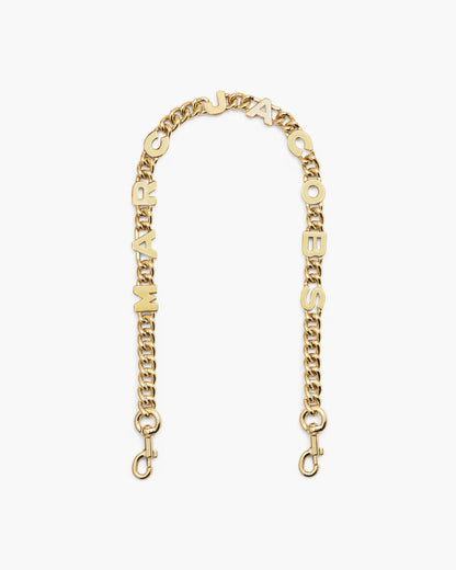 Marc Jacobs The Logo Chain Shoulder Strap Gold