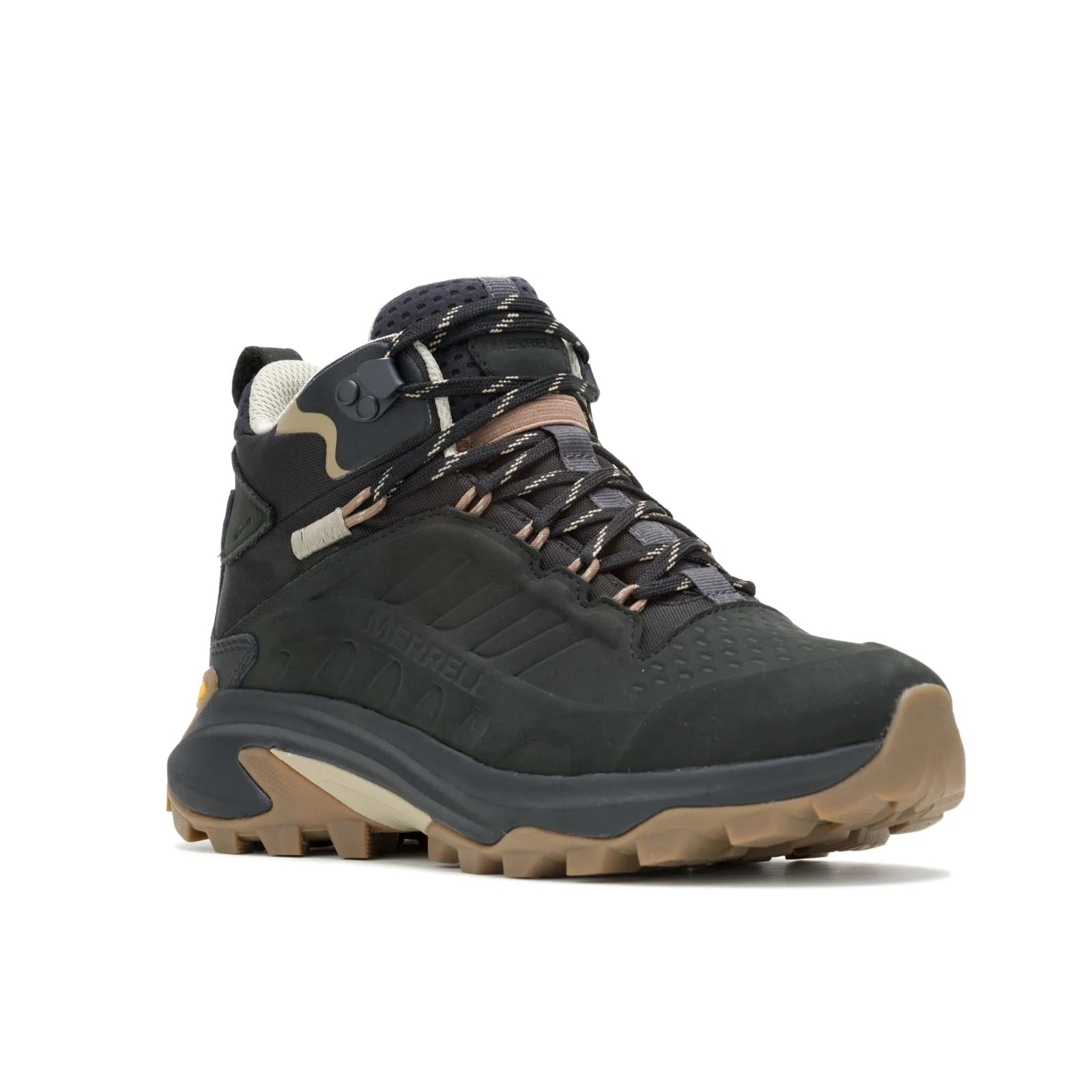 Merrell Women's Moab Speed 2 Leather Mid Waterproof Black