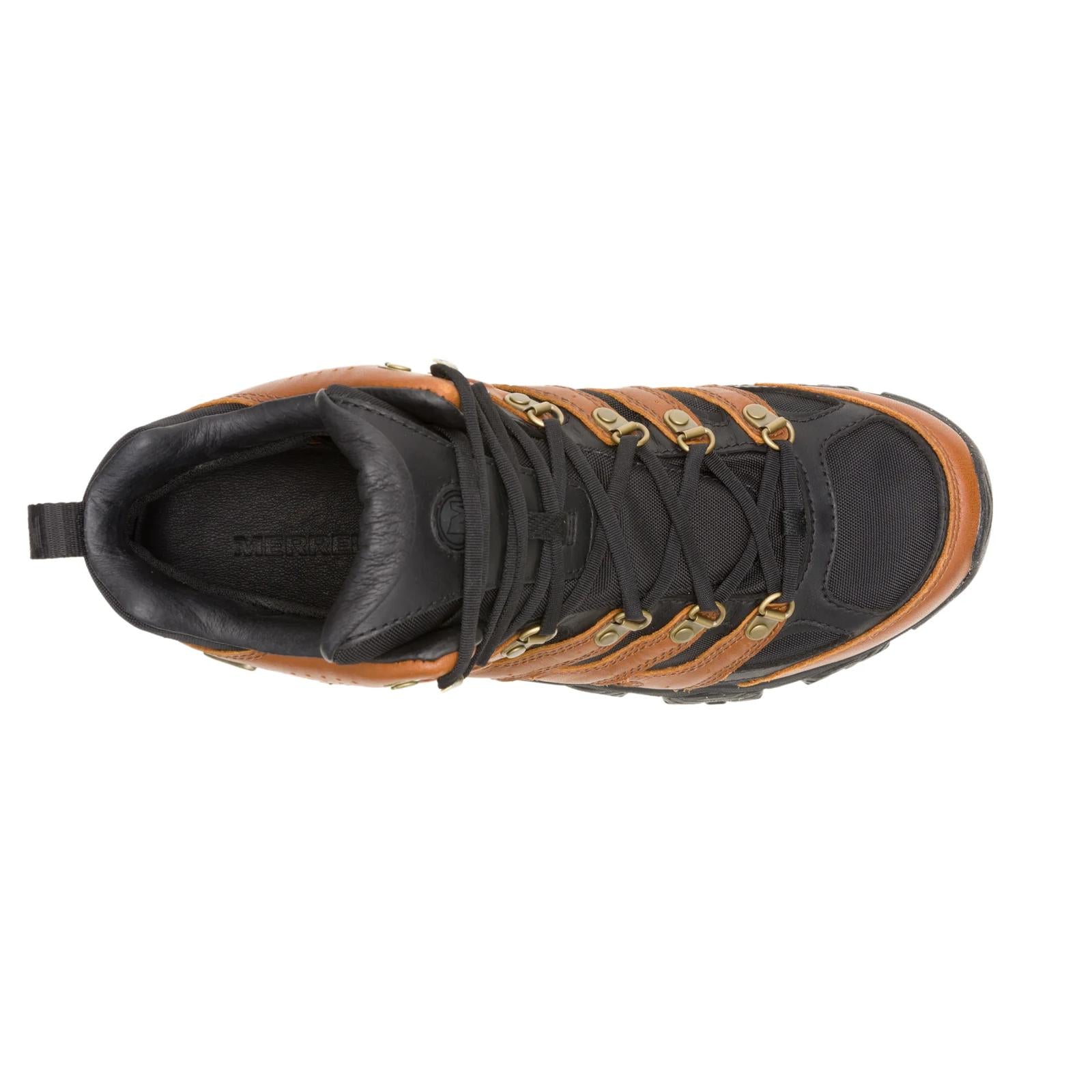Merrell Men's Moab 3 Luxe Leather Mid Waterproof Black/Brown