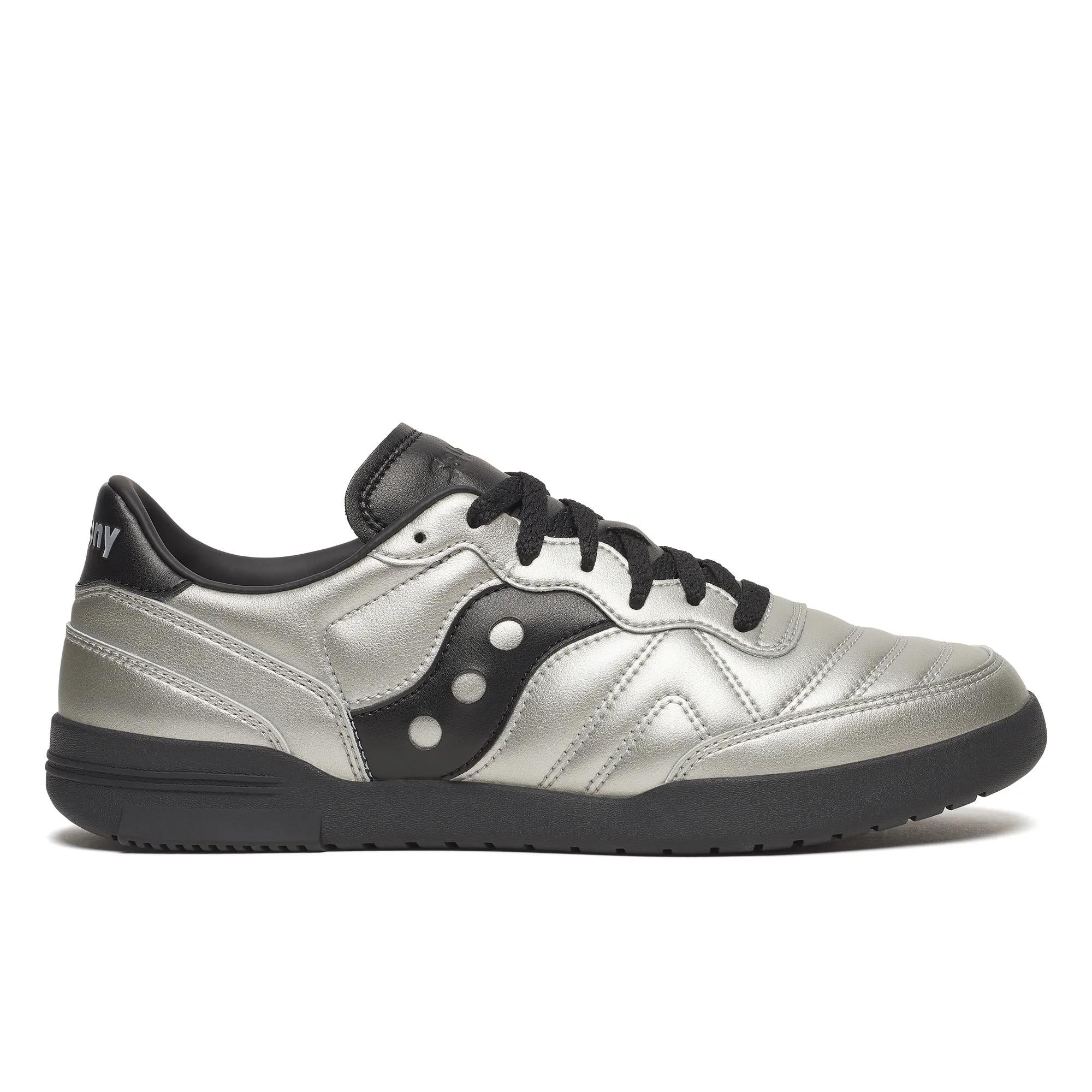 Saucony 586i Leather Silver | Black