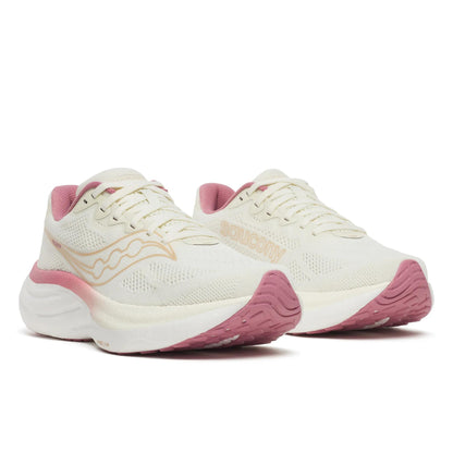 Saucony Women's Ride 19 Wide Vanilla | Mauve