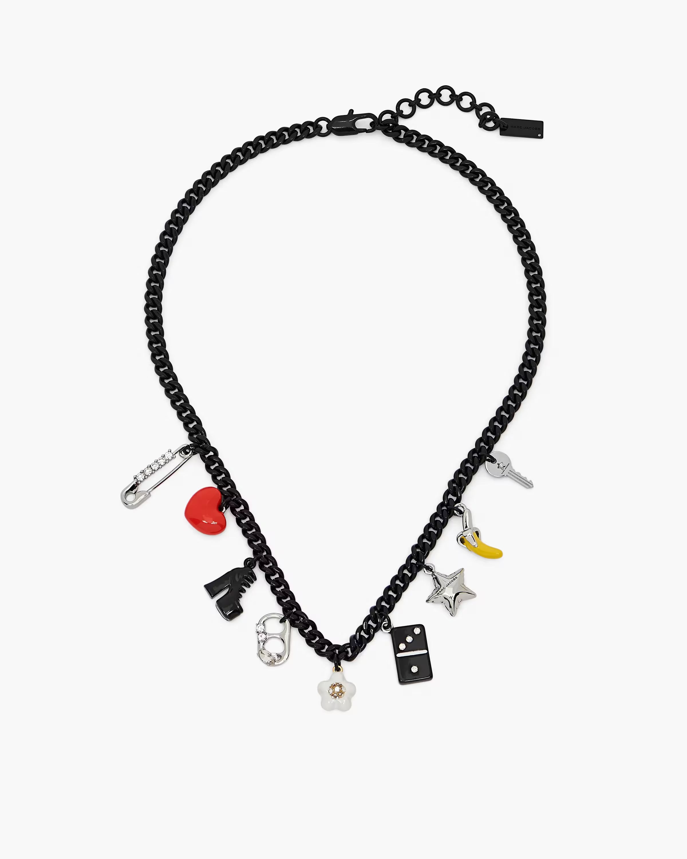 Marc Jacobs The Collector Charm Necklace Black Multi