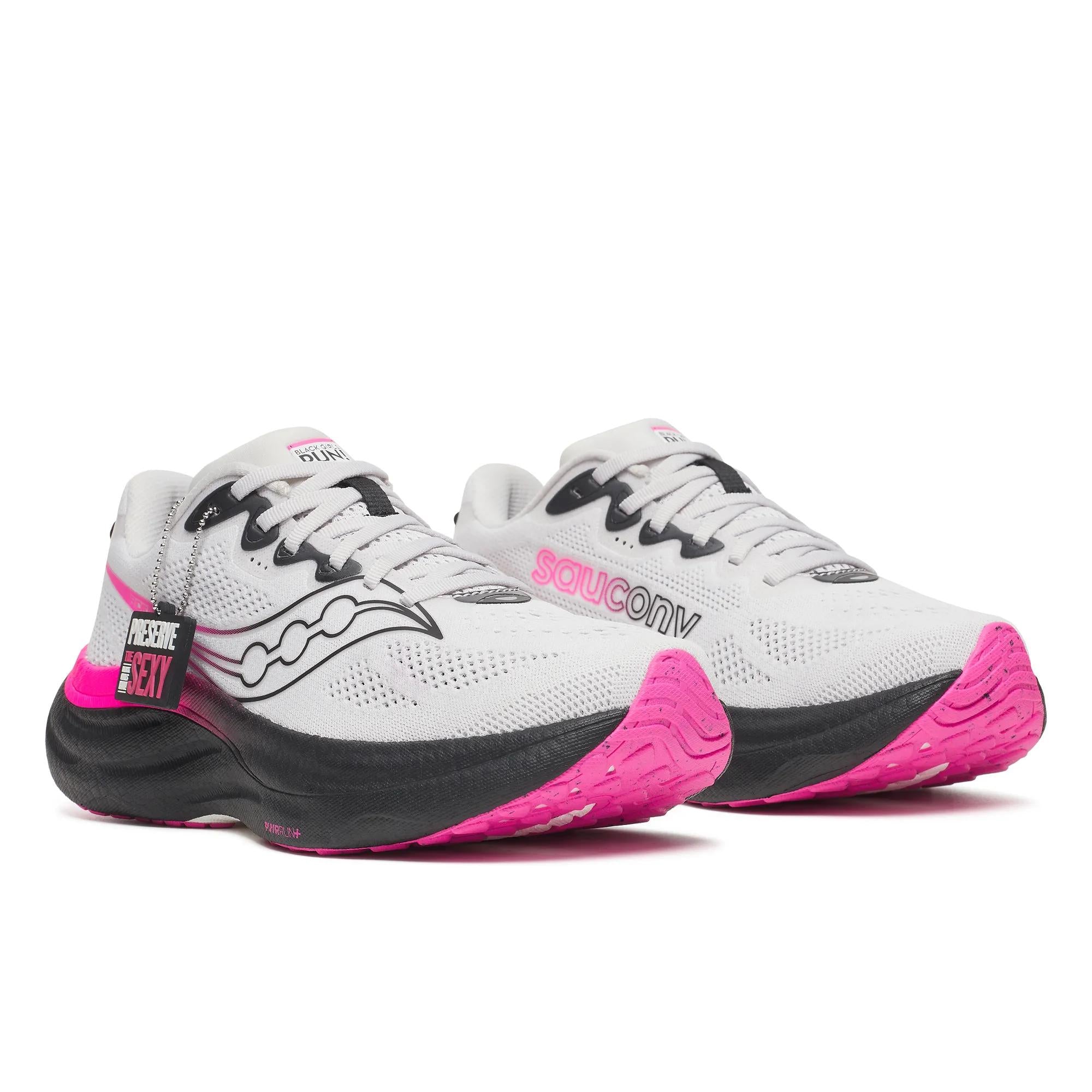 Saucony Women's Black Girls Run X Saucony Ride 19 Fog | Hot Pink