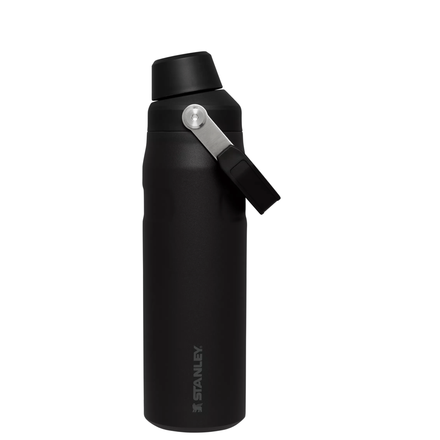 IceFlow Bottle with Fast Flow Lid | 24 OZ Black Black