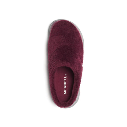 Merrell Women's Hut Moc 2 Slide Cozy Dark Cherry