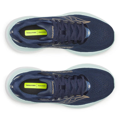 Saucony Women's Ride 19 Wide Navy | Aqua