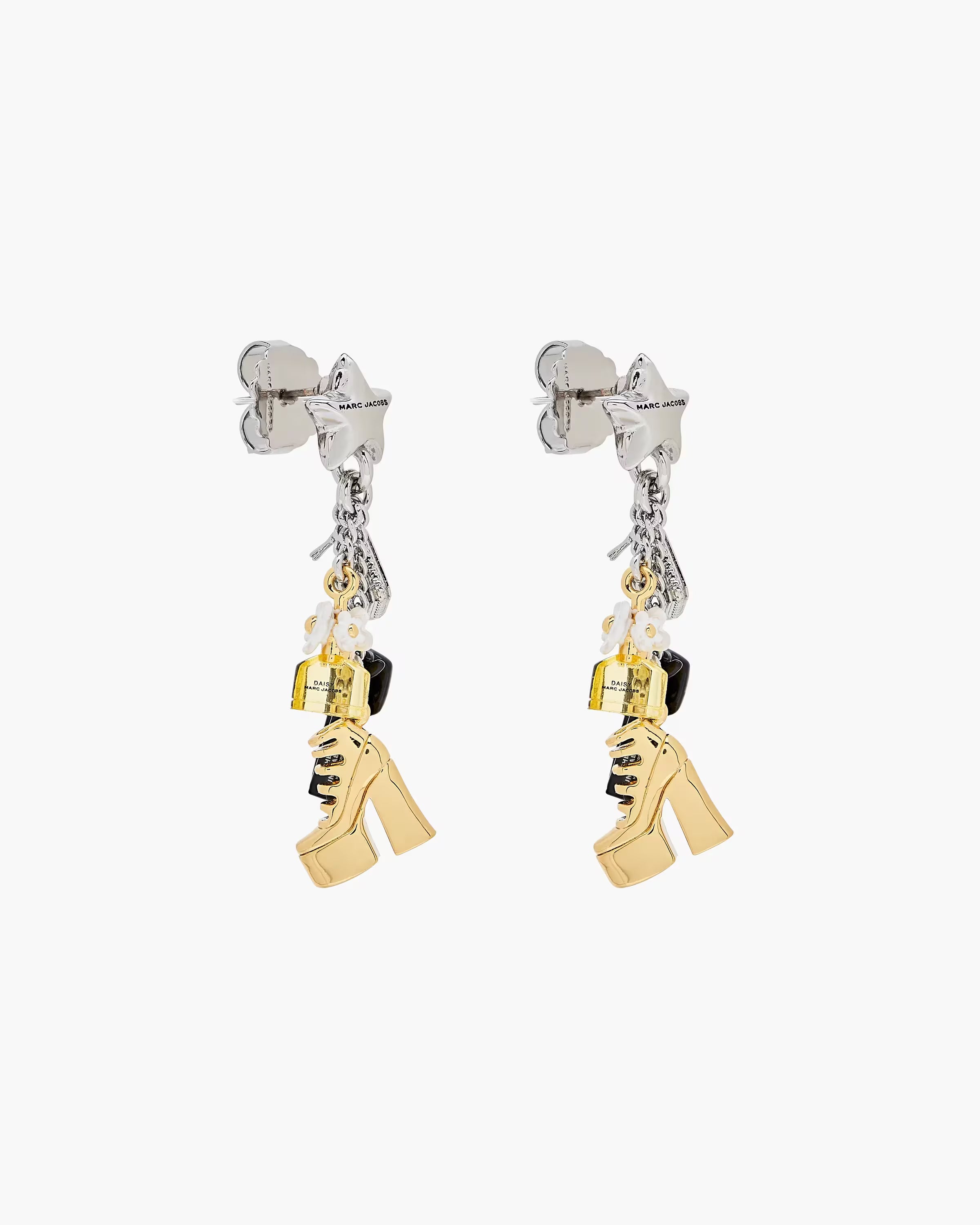 Marc Jacobs The Mini Icon Charm Earrings Gold/Silver