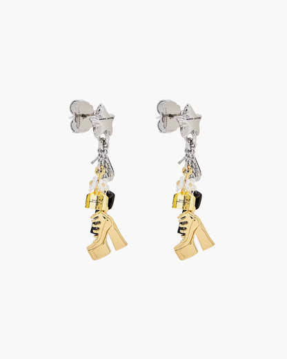 Marc Jacobs The Mini Icon Charm Earrings Gold/Silver
