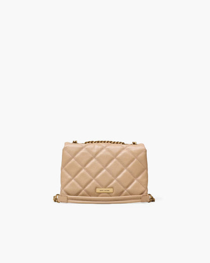 Marc Jacobs The Quilted Slim Dual Convertible Shoulder Bag Camel
