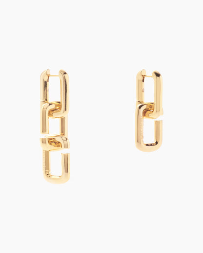 Marc Jacobs The J Marc Chain Link Earrings Gold
