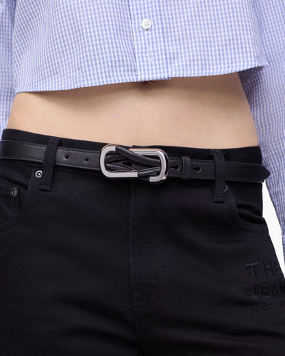 Marc Jacobs The Dual Belt Black/Silver